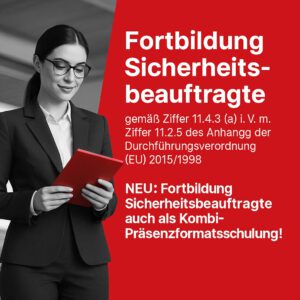 Fortbildung für Sicherheitsbeauftragte 2025/ 2026